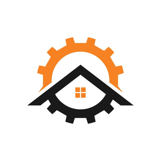 Mechanic House Vector Logo Design