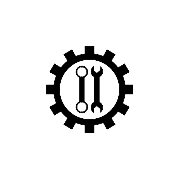 Vector mechanic service icon design