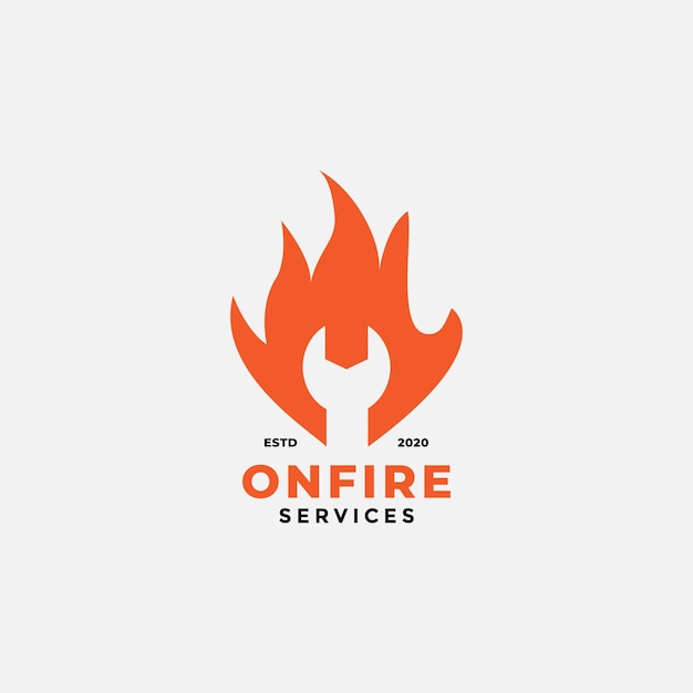 MECHANIC SPIRIT ON FIRE  LOGO DESIGN