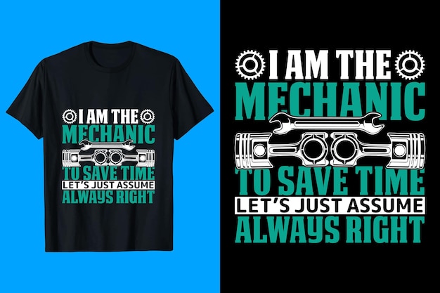 Mechanic t-shirt design