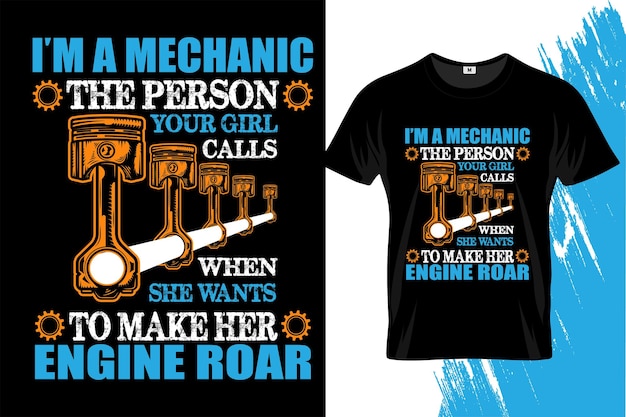 Mechanic vector design or new mechanic template or Mechanic tshirt template design