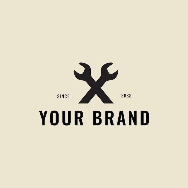 MECHANIC VINTAGE LOGO DESIGN VECTOR GRAPHIC ILLUSTRATION SYMBOL ICON