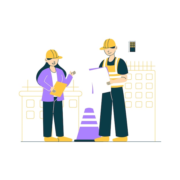 mechanical engineer flat line design