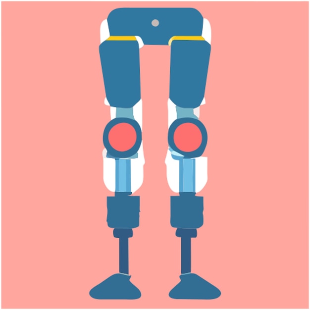 Vector mechanical legs icon