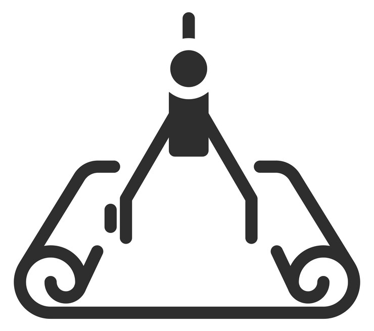 Vector mechanische tekening pictogram blauwdruk of technicus plan symbool geïsoleerd op een witte achtergrond