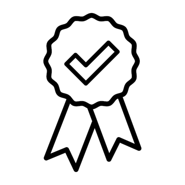 medaille illustratie voor grafisch en webontwerp