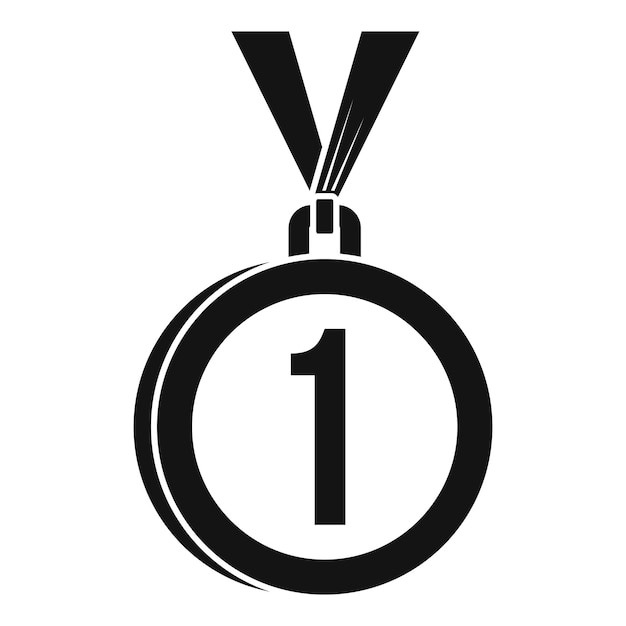 Medal for first place icon Simple illustration of medal for first place vector icon for web