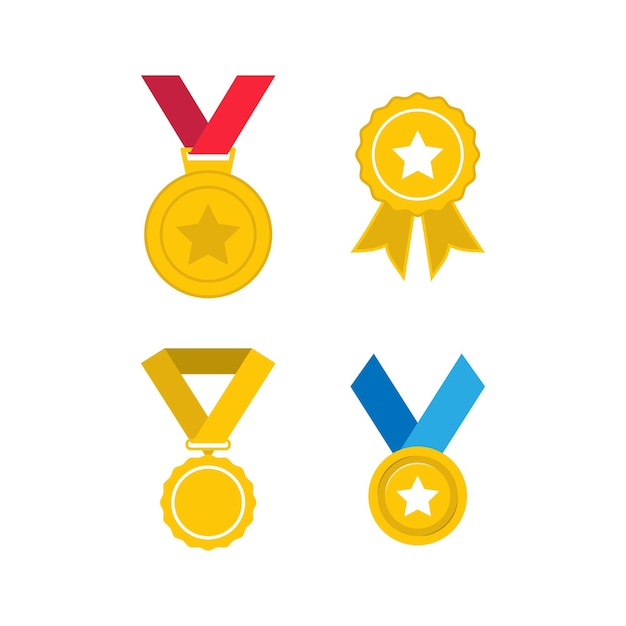 Medal icon design template illustration