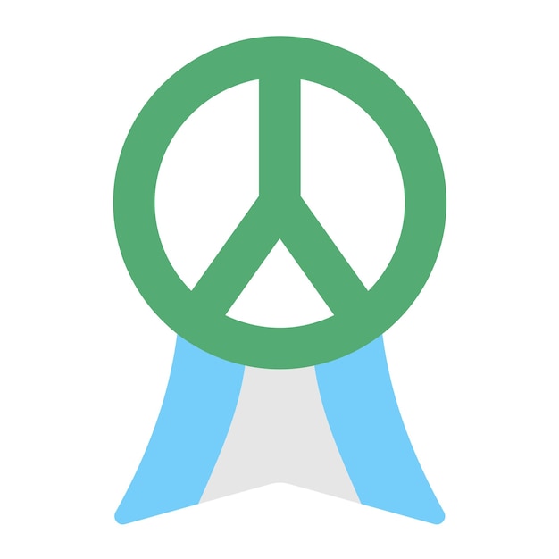 Vector medal icon style