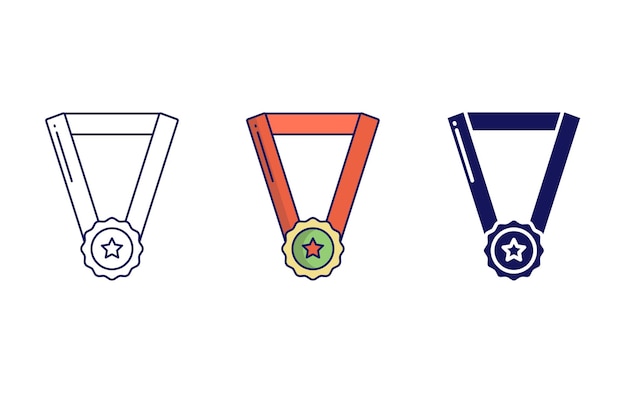 Medal vector icon