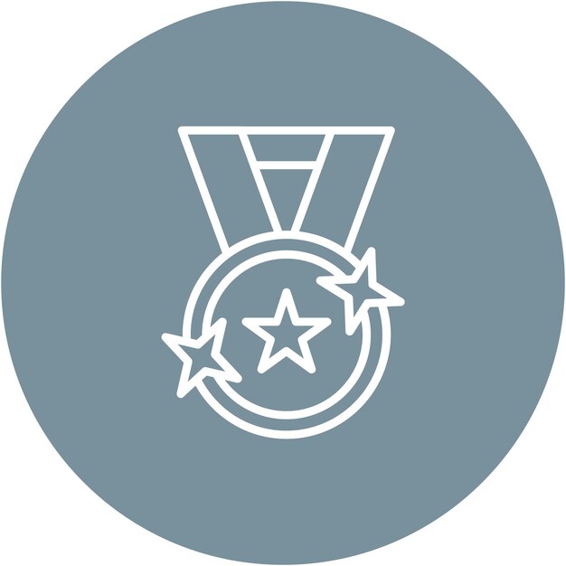 Medal Vector Illustration Style