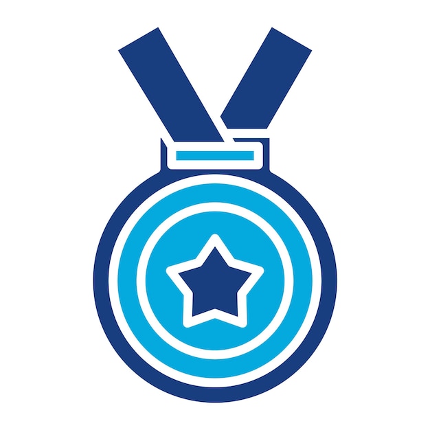 Medalje Duotone illustratie