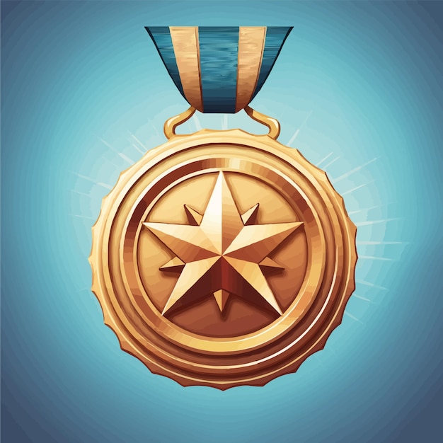 Medalje vector illustratie