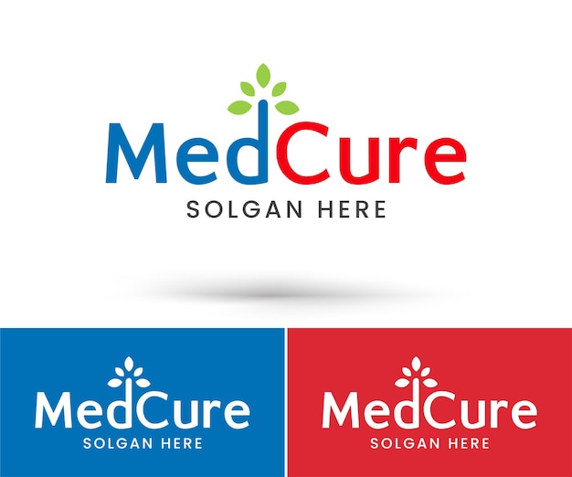 Vettore disegno del logo medcure