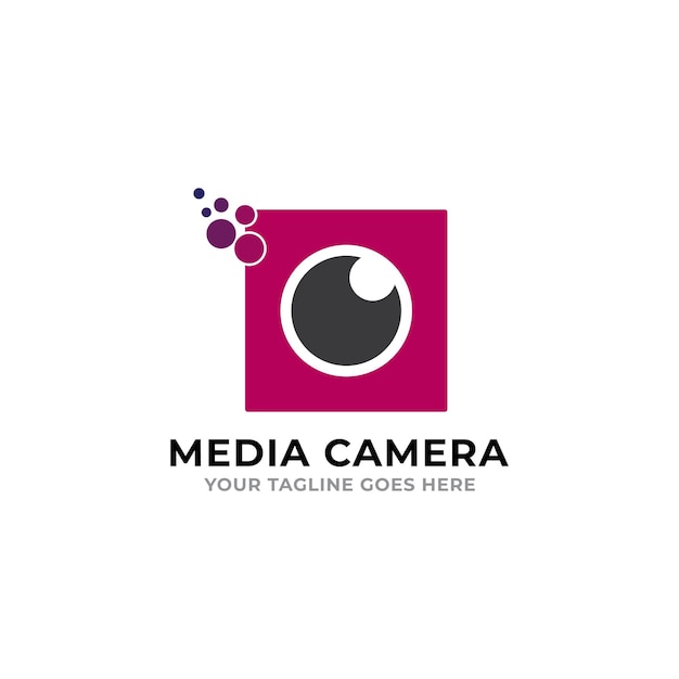 Media camera logo vector pictogrammalplaatje