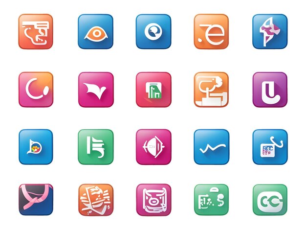 Vector media icons