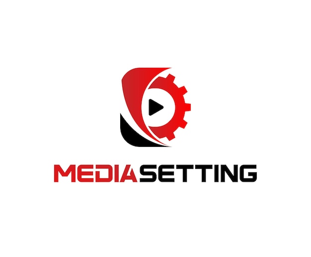 Media onderhoud Business Logo ontwerpsjabloon