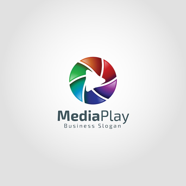 Mediaspel logo sjabloon