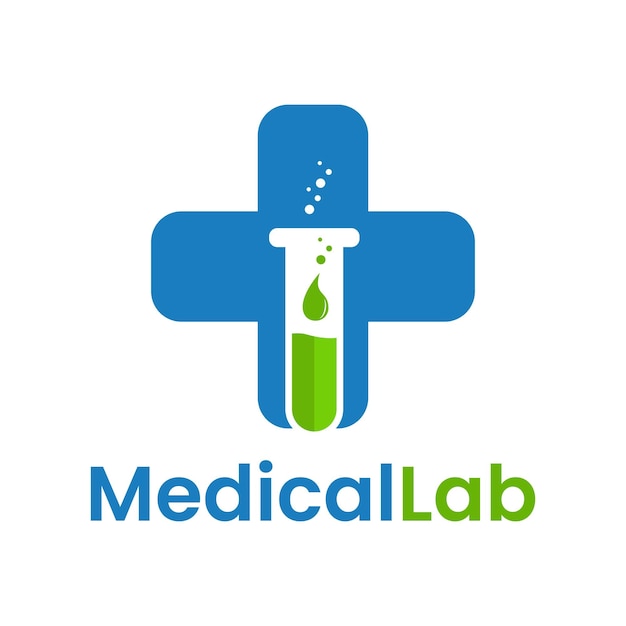 Medic lab logo sjabloonontwerp