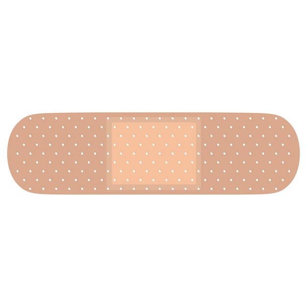 Vector medical adhesive bandage.