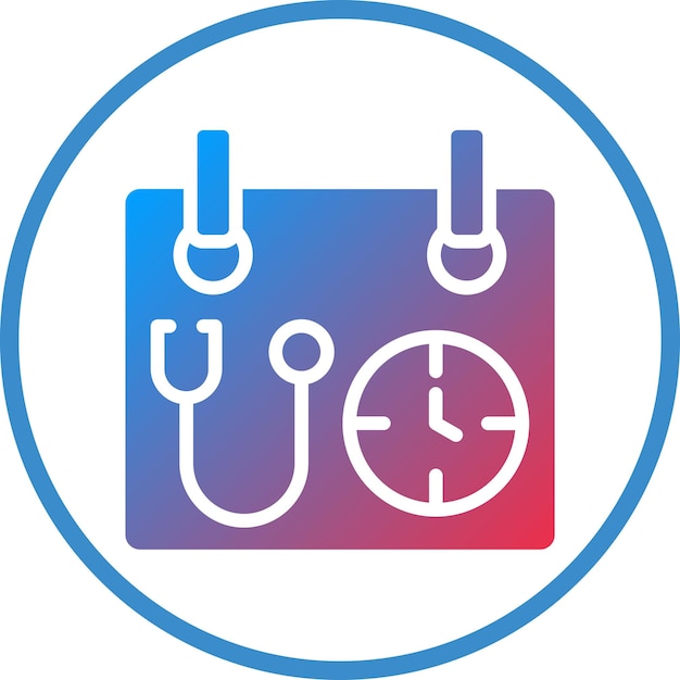 Vector medical appointment icon style