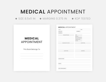 Premium Vector Medical appointment schedule planner template Premium Vector Medical appointment schedule planner template
