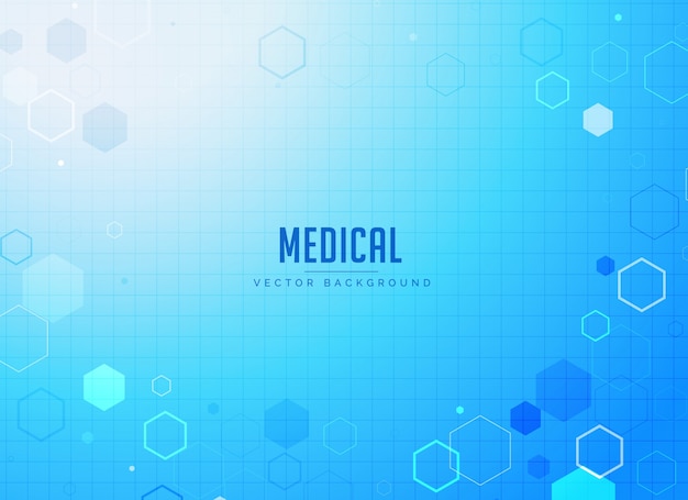 Medical background with hexagonal shapes