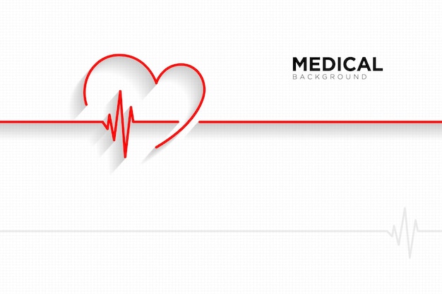 Background medico con linea di vita