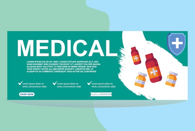 medical banner design template