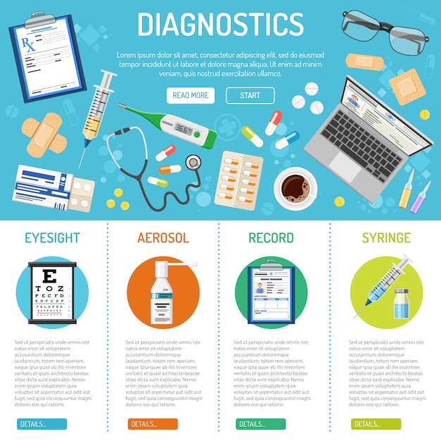 Medical banner and infographics