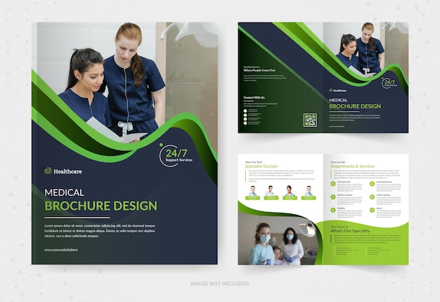 Medical Bi fold Brochure Template