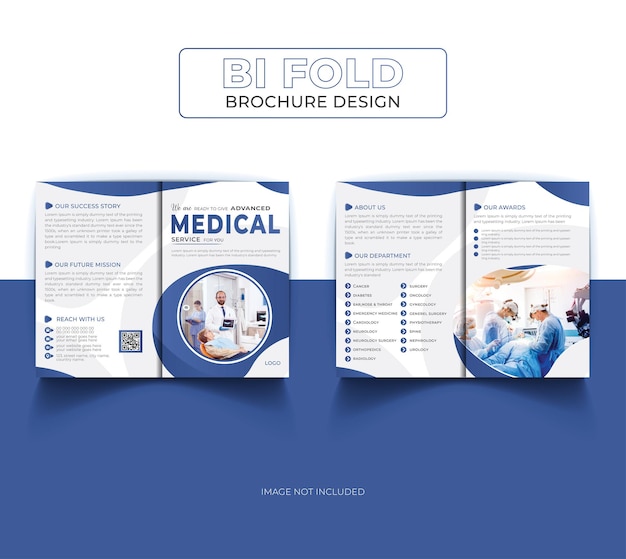 medical bifold brochure template
