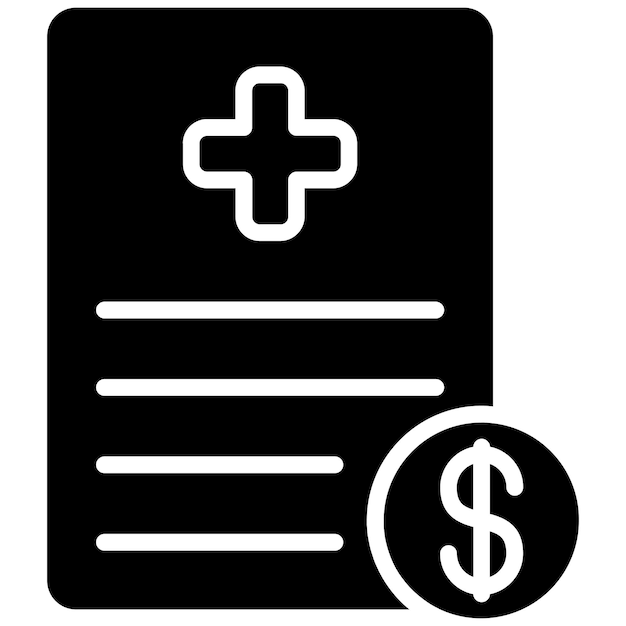 Vector medical bill vector illustratie stijl