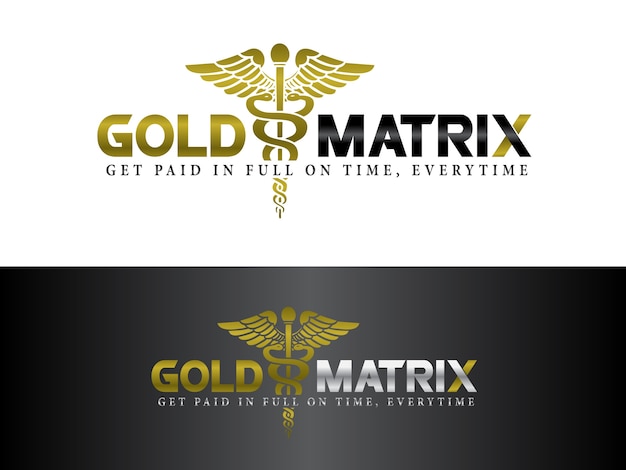 Vector medical billing service logo design