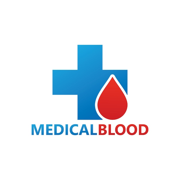 Medical Blood Logo Template Design