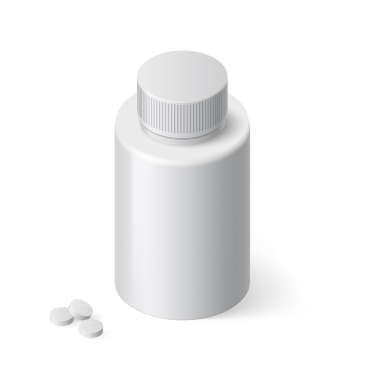 Vector medical bottle
