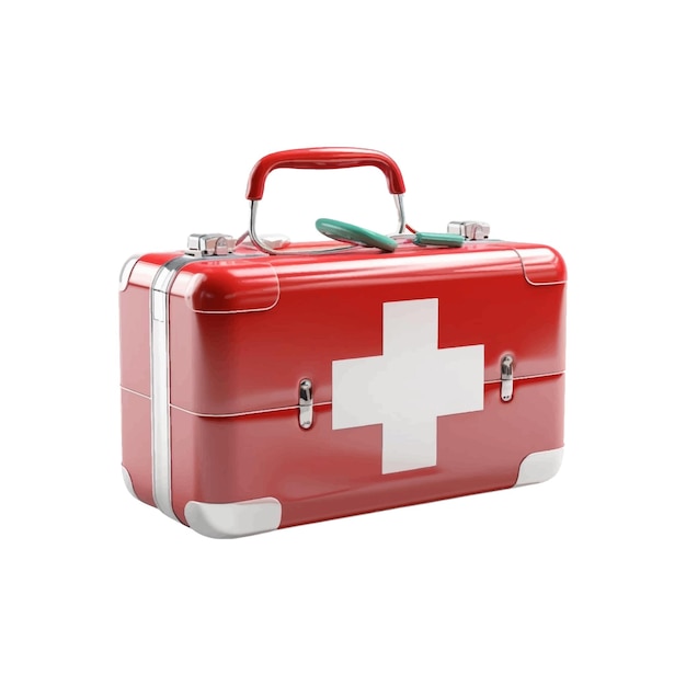 Vector medical box on white background