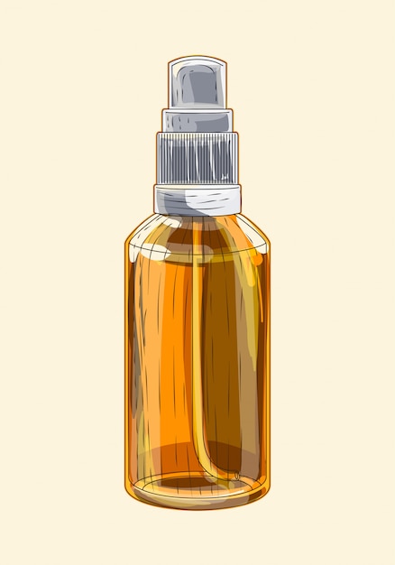 Medical brown glass sprayer