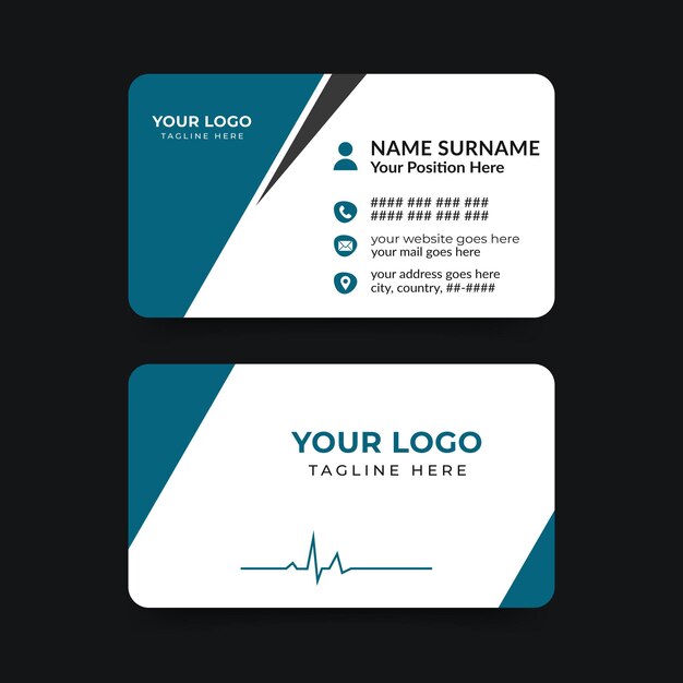 Medical business card template