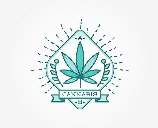 Medical Cannabis Marijuana Sign or Label Template in .