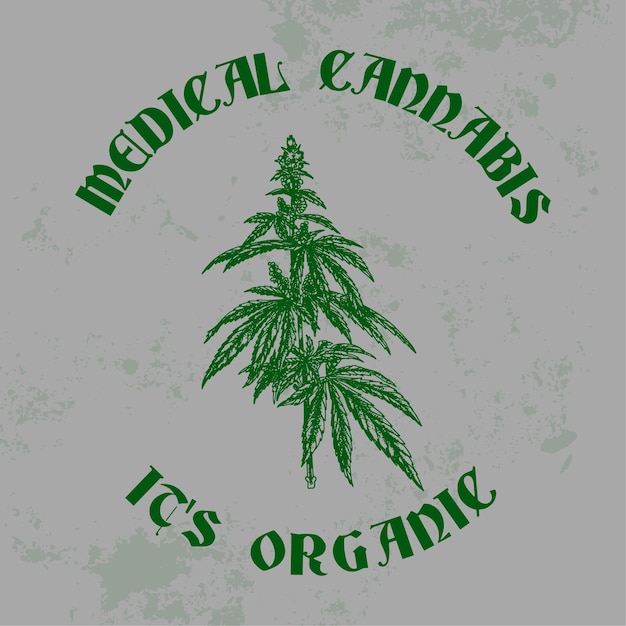 Medical Cannabis Vintage Logo