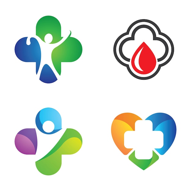 Vector medical care logo images illustration design