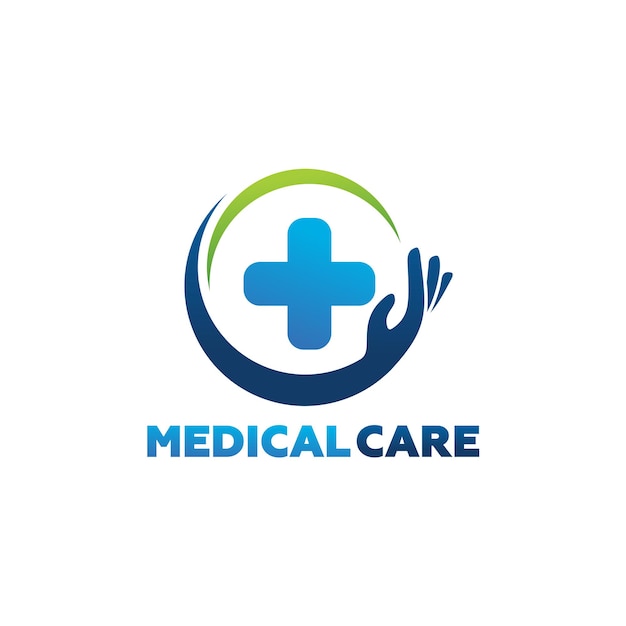 Vector medical care logo template design vector, emblem, design concept, creative symbol, icon