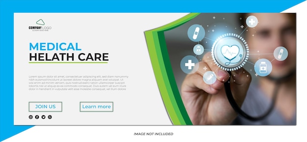 Vector medical center template design