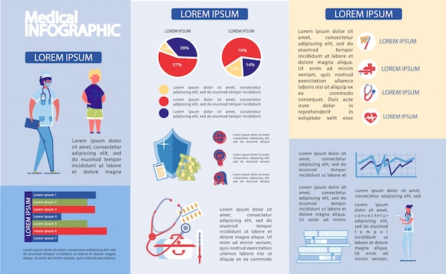 의료 클리닉 또는 병원 Infographic 설정합니다.