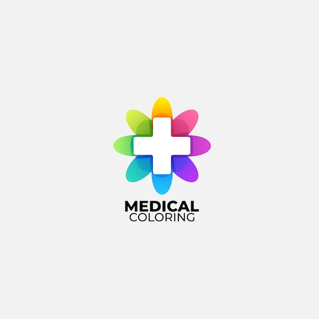 Vector medical color design vector