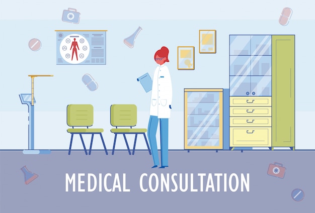 Vector medical consultation illustration