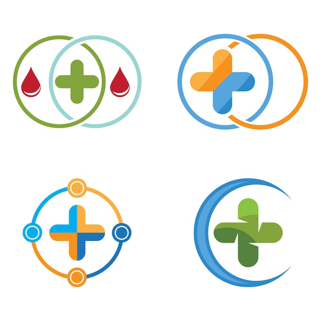 Medical Cross illustration Logo template vector design