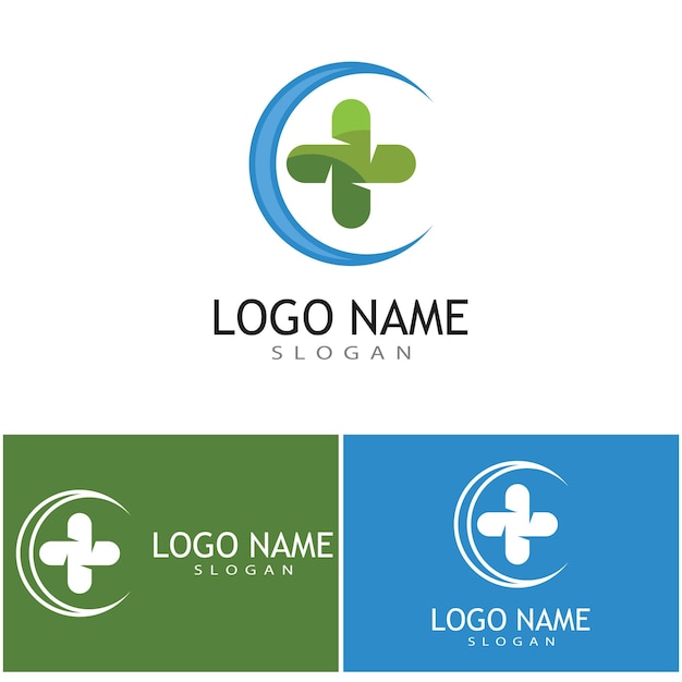 Medical Cross illustration Logo template vector design