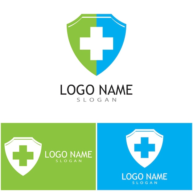 Medical Cross illustration Logo template vector design